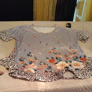 Floral Print Women's Top